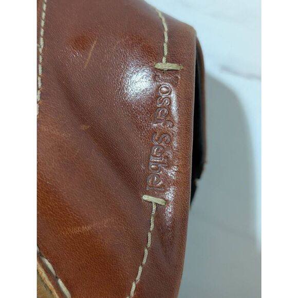 Josef Seibel Women's Solid Brown Peep Toe Slip-On Leather Sandals Size 38 - Picture 8 of 8